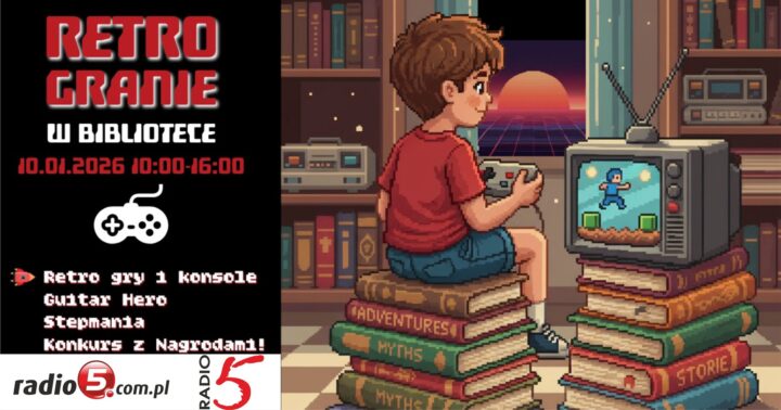 Retro Granie w bibliotece